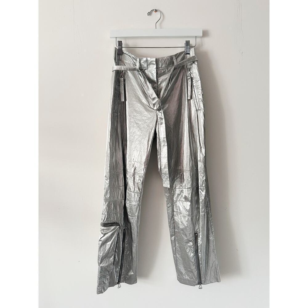 Helmut Lang Silver Pant Size 0